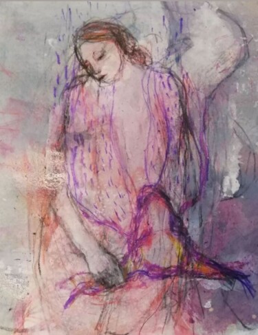 Картина под названием "Heroine" - Virginie Hils, Подлинное произведение искусства, Акрил