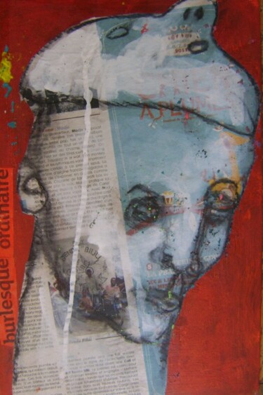 Peinture intitulée "masqué" par Virginie Hils, Œuvre d'art originale, Acrylique