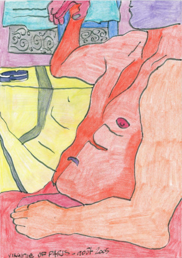 Disegno intitolato "fred.jpg" da Esterelle Lacrimosa, Opera d'arte originale, Matite colorate