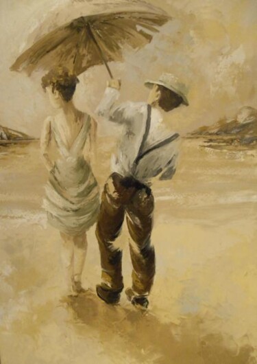 Peinture intitulée "grand vent1" par Virginie Lallemand, Œuvre d'art originale, Autre