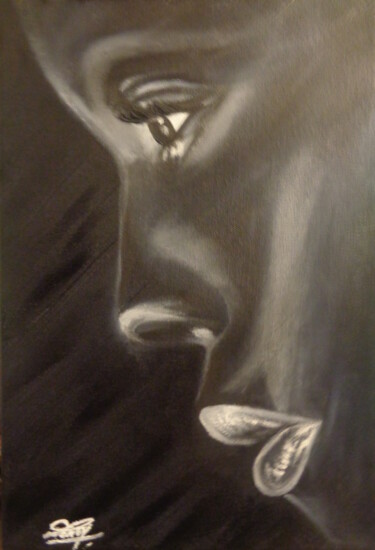 Noir et Blanc Peinture intitulée "Noir et Blanc" par Virginie Le Roy, Œuvre d'art originale, Huile