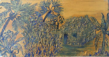 Картина под названием "Case de Marie Galan…" - Virginie Le Roy, Подлинное произведение искусства, Масло
