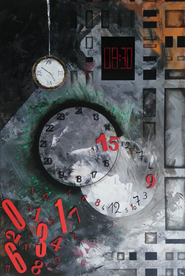 Картина под названием "Time after time" - Virginie Mérimée (Vim), Подлинное произведение искусства, Акрил