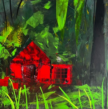 Peinture intitulée "Au bout du Bras-Lon…" par Virginie Munch, Œuvre d'art originale, Acrylique Monté sur Châssis en bois