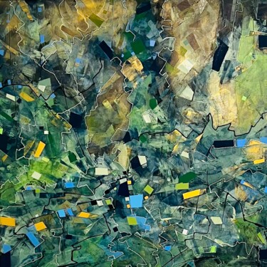 "On s’envole" başlıklı Tablo Virginie Munch tarafından, Orijinal sanat, Akrilik Ahşap Sedye çerçevesi üzerine monte edilmiş