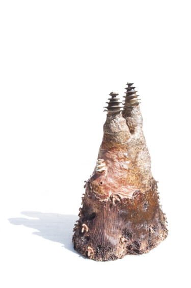 Sculptuur getiteld "Montagne fertile Ka…" door Virginie Preux, Origineel Kunstwerk, Keramiek