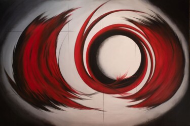 Painting titled "TAWA" by Virginie Segers, Original Artwork, Acrylic Mounted on Wood Stretcher frame