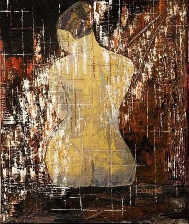 Peinture intitulée "L'ECUME DES NUITS" par Virginie Banas, Œuvre d'art originale, Huile