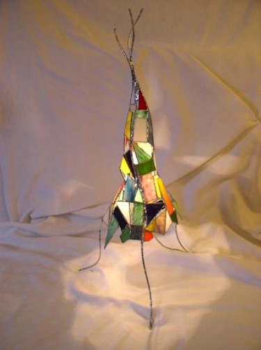 Sculpture titled "sculpture lumineuse" by Virginie Bertrand, Original Artwork