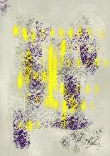 Arts numériques intitulée "Qu’y vois tu?" par Virginie, Œuvre d'art originale, Peinture numérique Monté sur Plexiglas