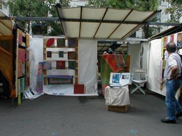 Painting titled "Marché de la créati…" by Virginie Gallé, Original Artwork