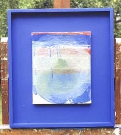 Peinture intitulée "Bleu A" par Virginie Gallé, Œuvre d'art originale, Huile