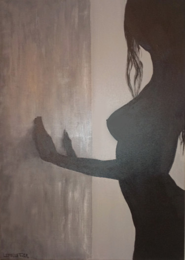 Peinture intitulée "Elle/Cambrure femme" par Virginie Lepelletier, Œuvre d'art originale, Acrylique