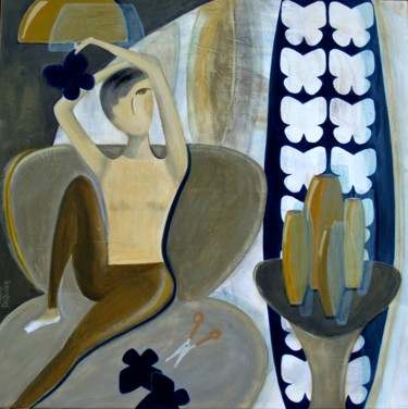 Peinture intitulée "DECOUPE" par Virginie Paquier, Œuvre d'art originale