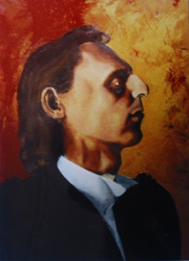 Peinture intitulée "San Geminiano" par Péchard, Œuvre d'art originale, Huile