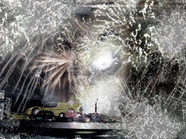 Photographie intitulée "Fireball" par Virginie Vanos, Œuvre d'art originale