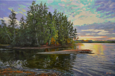 Картина под названием ""Осенняя кантата"" - Александр Самохвалов, Подлинное произведение искусства, Масло
