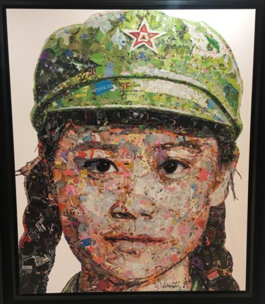 Pintura titulada "The girl with a star" por Virut Panchabuse, Obra de arte original, Otro