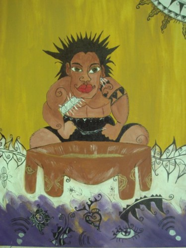 Peinture intitulée "tanoa kava" par Visésiopaulo, Œuvre d'art originale