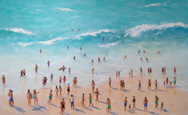 Peinture intitulée "Summer beach10" par Vishalandra Dakur, Œuvre d'art originale, Huile