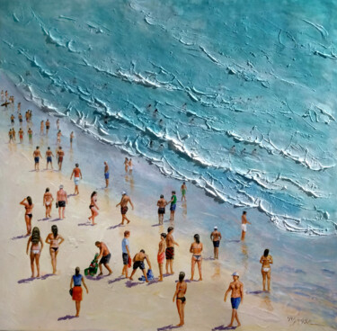 Pittura intitolato "Summer beach4" da Vishalandra Dakur, Opera d'arte originale, Olio