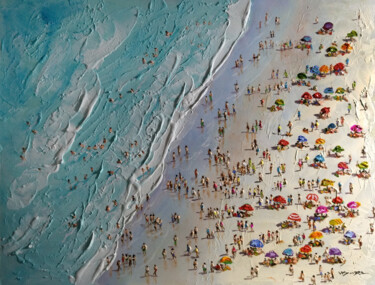 绘画 标题为“Abstract Beach4” 由Vishalandra Dakur, 原创艺术品, 油