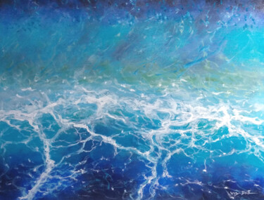 Peinture intitulée "Ocean Waves" par Vishalandra Dakur, Œuvre d'art originale, Acrylique