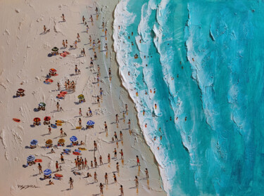 Peinture intitulée "Beach16" par Vishalandra Dakur, Œuvre d'art originale, Huile