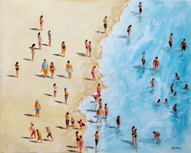 Pintura titulada "Summer beach24a" por Vishalandra Dakur, Obra de arte original, Oleo