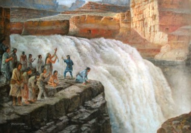 Painting titled "Bold People" by Vishalandra Dakur, Original Artwork, Oil
