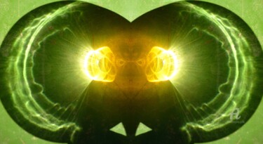 Photographie intitulée "Esprit solaire-sun…" par Miroir Planétaire Blanc, Œuvre d'art originale, Photographie manipulée