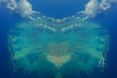 Fotografía titulada "Esprit des Bermudes…" por Miroir Planétaire Blanc, Obra de arte original, Fotografía manipulada