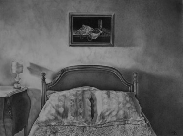 Dessin intitulée "chambre" par Michel-Ange Moreno, Œuvre d'art originale, Crayon