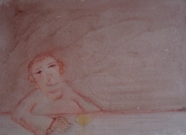 Pittura intitolato "Rêver" da Gerrit Gerard Visser, Opera d'arte originale, Inchiostro Montato su Telaio per barella in legno