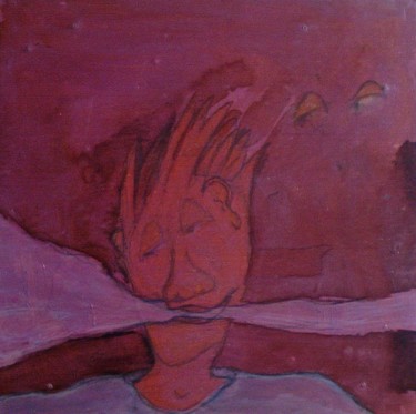 Peinture intitulée "Mordre le vent" par Gerrit Gerard Visser, Œuvre d'art originale, Acrylique