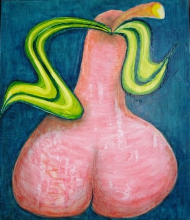 Schilderij getiteld "Fesse de pomme" door Gerrit Gerard Visser, Origineel Kunstwerk