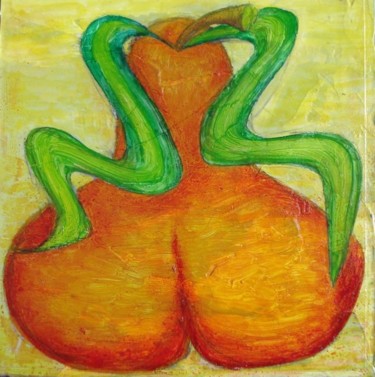 Malerei mit dem Titel "Fesse de pomme" von Gerrit Gerard Visser, Original-Kunstwerk