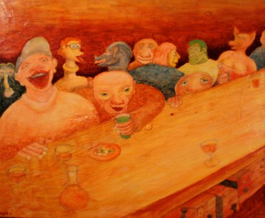 Schilderij getiteld "Tronches de Bar 2" door Gerrit Gerard Visser, Origineel Kunstwerk
