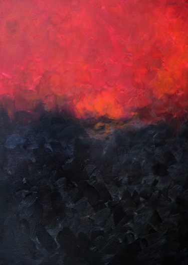 DIVINA COMMEDIA-INFERNO-CANTO XXVIII Peinture intitulée "DIVINA COMMEDIA-INF…" par Peppeluciani, Œuvre d'art originale, Acrylique