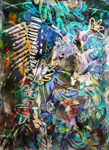 Картина под названием "SPRING" - Roland Garuli, Подлинное произведение искусства, Масло