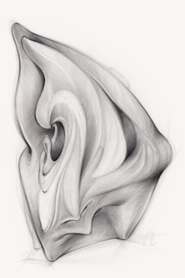 Drawing titled "Discovery 1 - past…" by Adriana Mueller, Original Artwork, Pencil