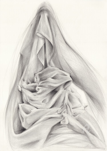 Рисунок под названием "Guardians of truth 2" - Adriana Mueller, Подлинное произведение искусства, Карандаш