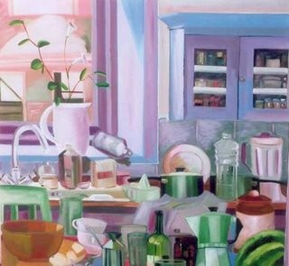 Peinture intitulée "kitchen" par Visweswara Rao Brahmanapalli, Œuvre d'art originale