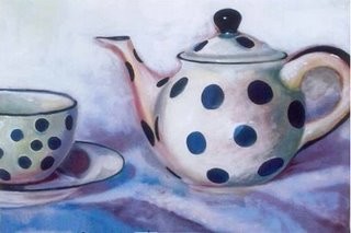 Painting titled "tea pot" by Visweswara Rao Brahmanapalli, Original Artwork
