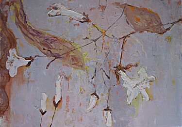 Картина под названием "oil-painting-white-…" - Vita Daneva, Подлинное произведение искусства, Масло
