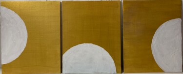 Schilderij getiteld "Triptych. Abstract…" door Vita Schagen, Origineel Kunstwerk, Acryl