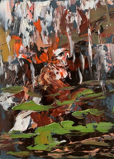 Pintura titulada "Abstract landscape" por Vita Schagen, Obra de arte original, Oleo