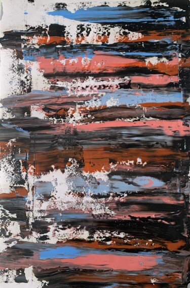 Картина под названием "Abstract painting 4…" - Vita Schagen, Подлинное произведение искусства, Масло