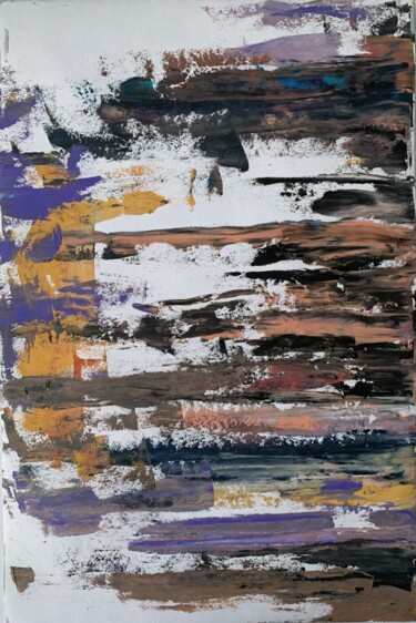 Pintura intitulada "Abstract painting 4…" por Vita Schagen, Obras de arte originais, Óleo