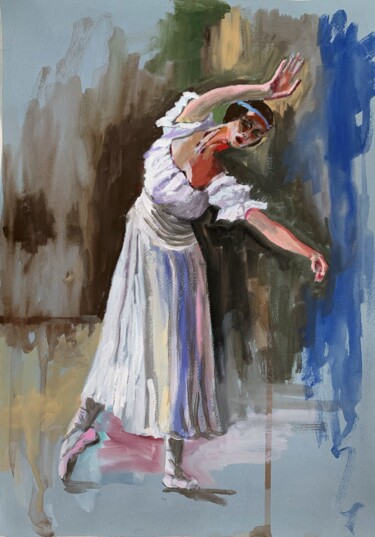 Peinture intitulée "Ballelira. Ballet d…" par Vita Schagen, Œuvre d'art originale, Gouache